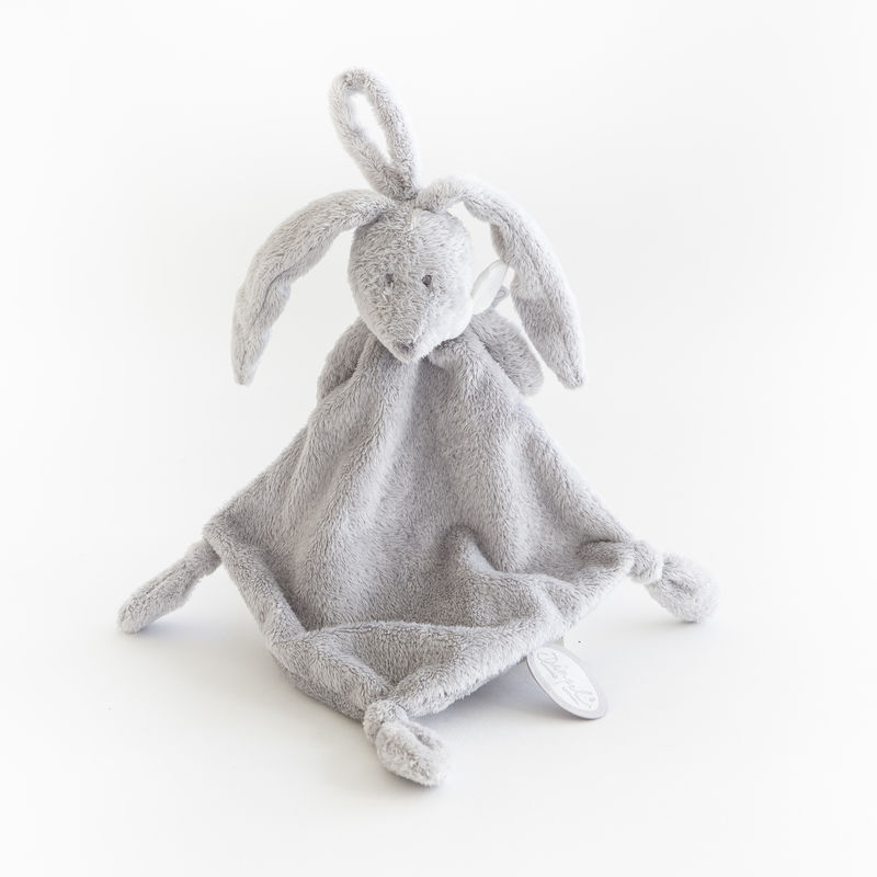  flor the rabbit baby comforter with pacifinder clear grey 